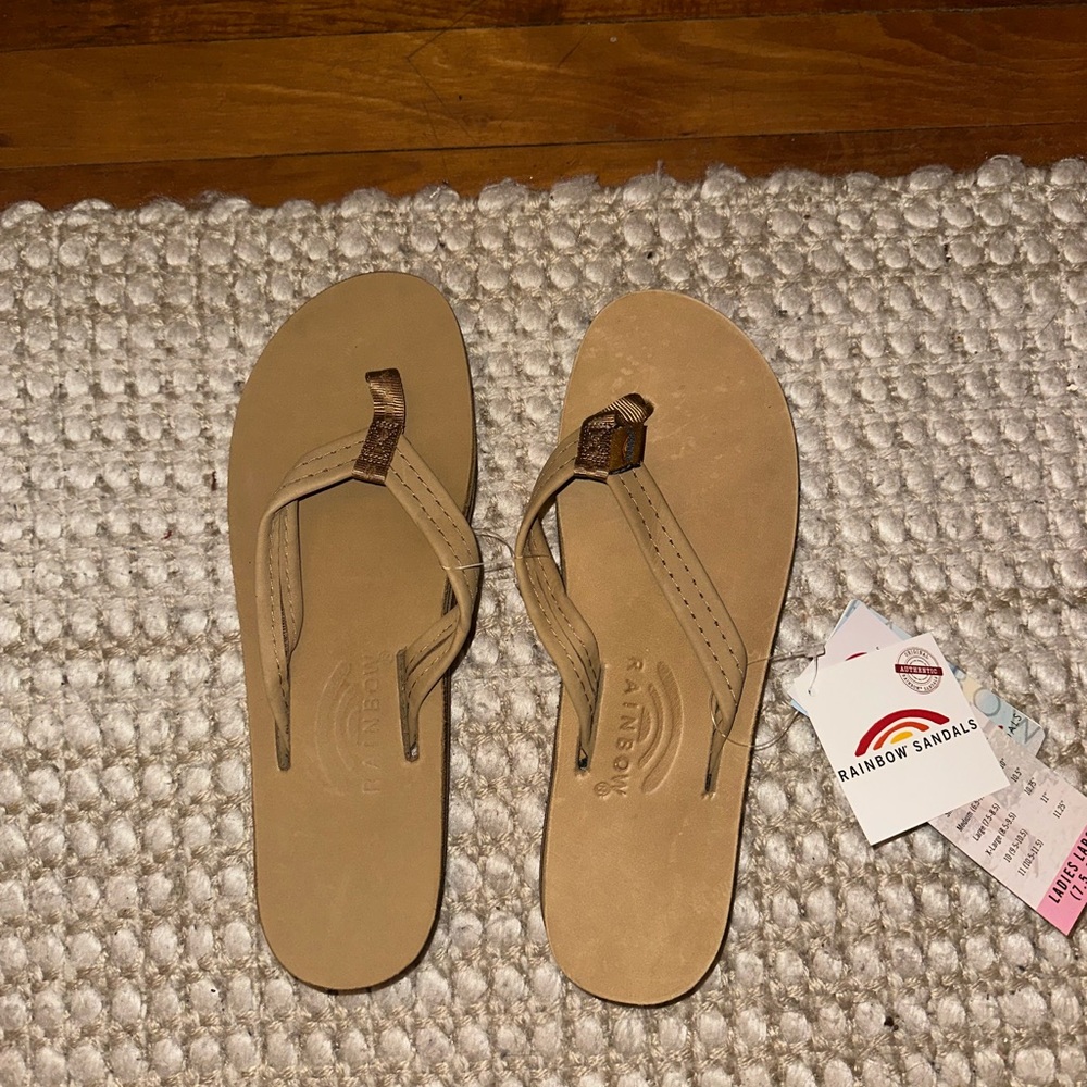 Rainbow Flip Flops